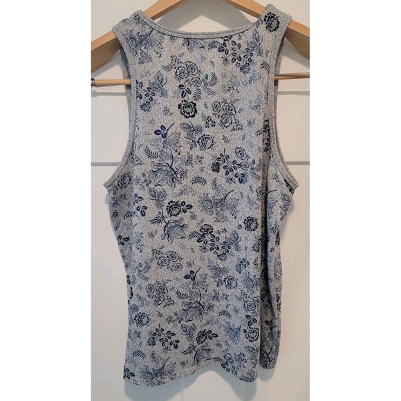 Lucky Brand Women's Large Pajama PJ Set Shirt and Shorts Floral Drawstring Waist - Picture 4 of 16